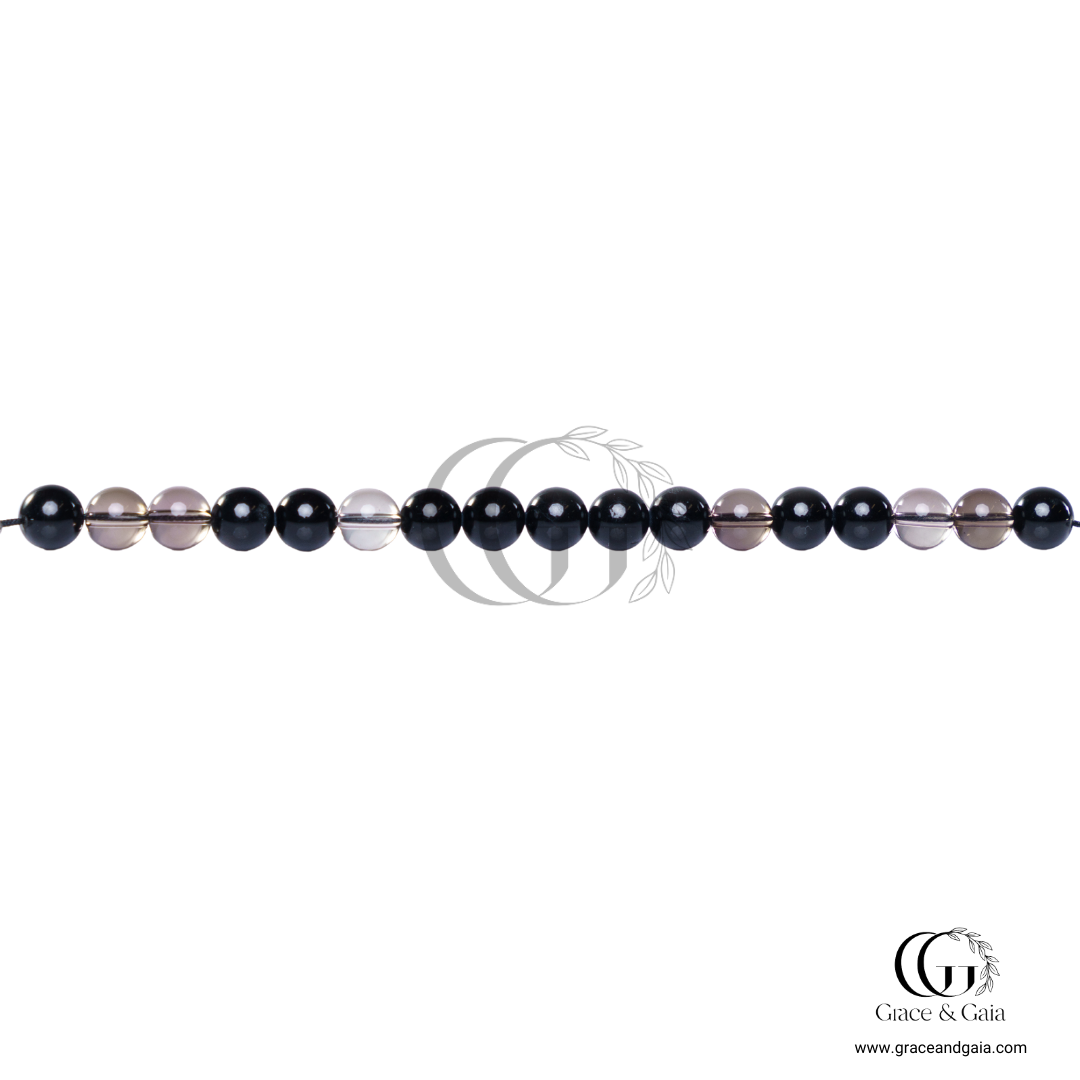 Lithotherapy-inspired semi precious stone pet accessory by Grace and Gaia, fostering well-being in dogs and cats through stylish pet gifts and unique pet malas.