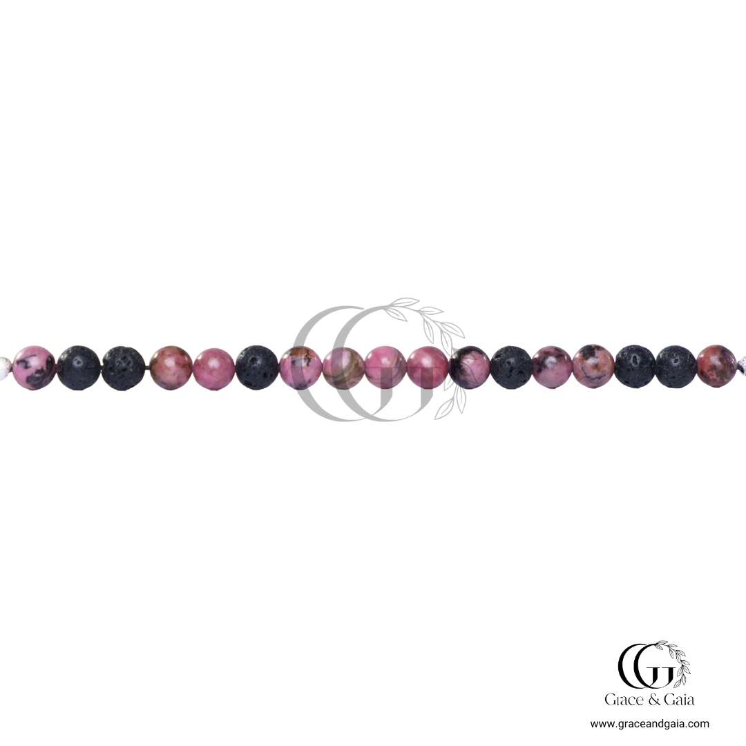 Lithotherapy-inspired semi precious stone pet accessory by Grace and Gaia, fostering well-being in dogs and cats through stylish pet gifts and unique pet malas.