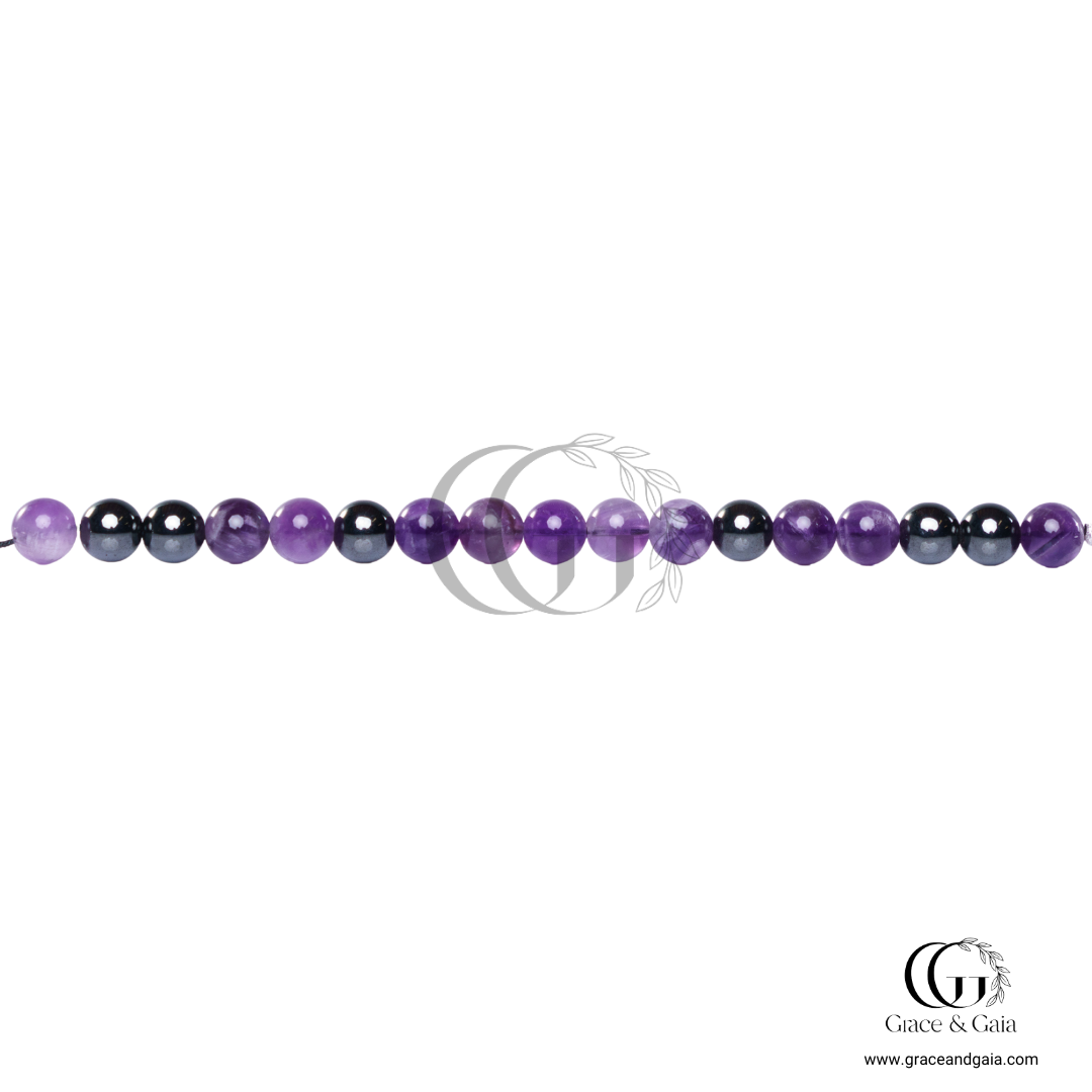 Lithotherapy-inspired semi precious stone pet accessory by Grace and Gaia, fostering well-being in dogs and cats through stylish pet gifts and unique pet malas.