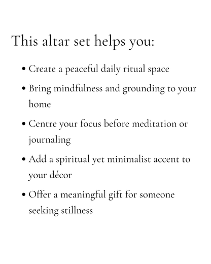 Altar Tray and Buddha Set